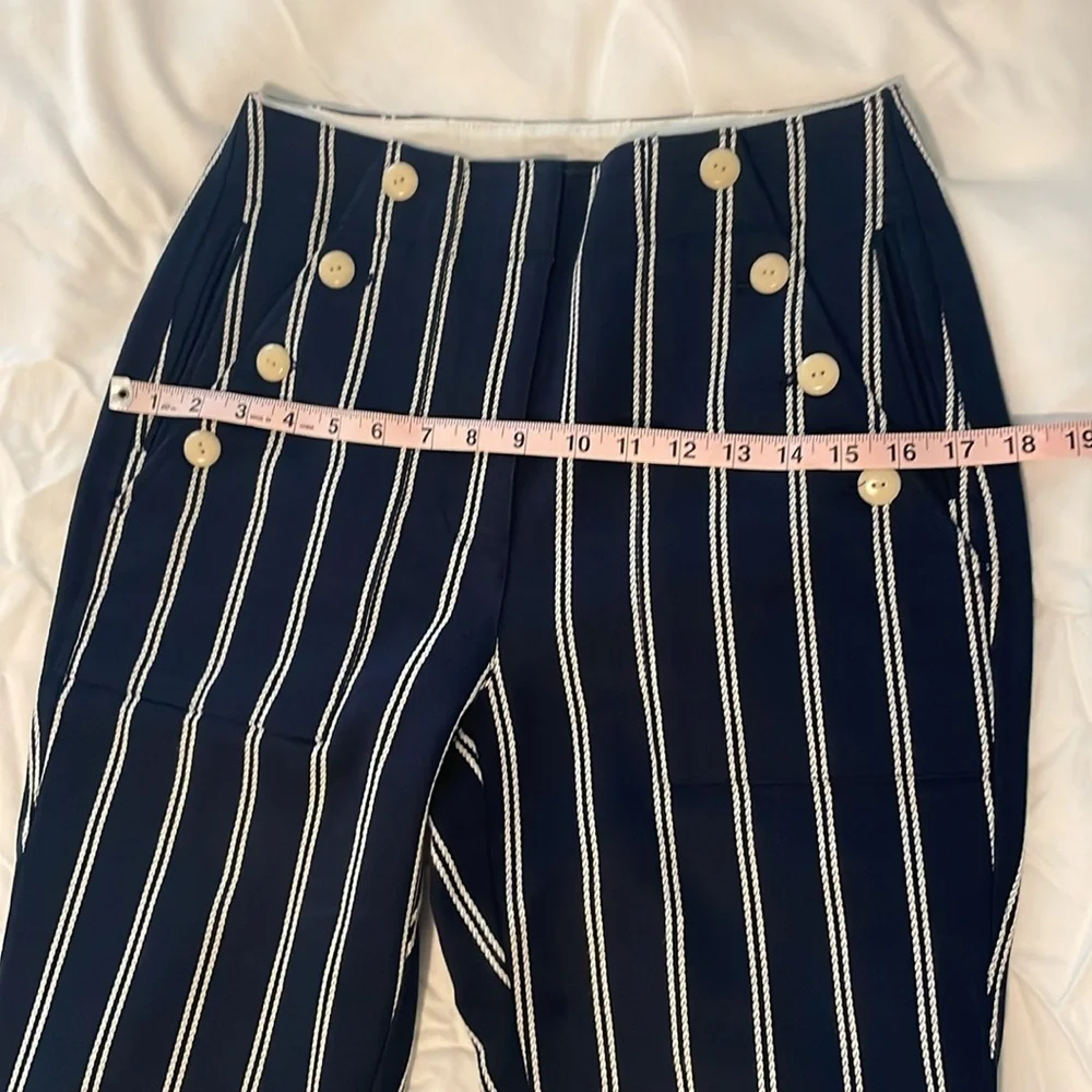 J. Crew Sailor Pant in Stripe Navy and White - Picture 9 of 14